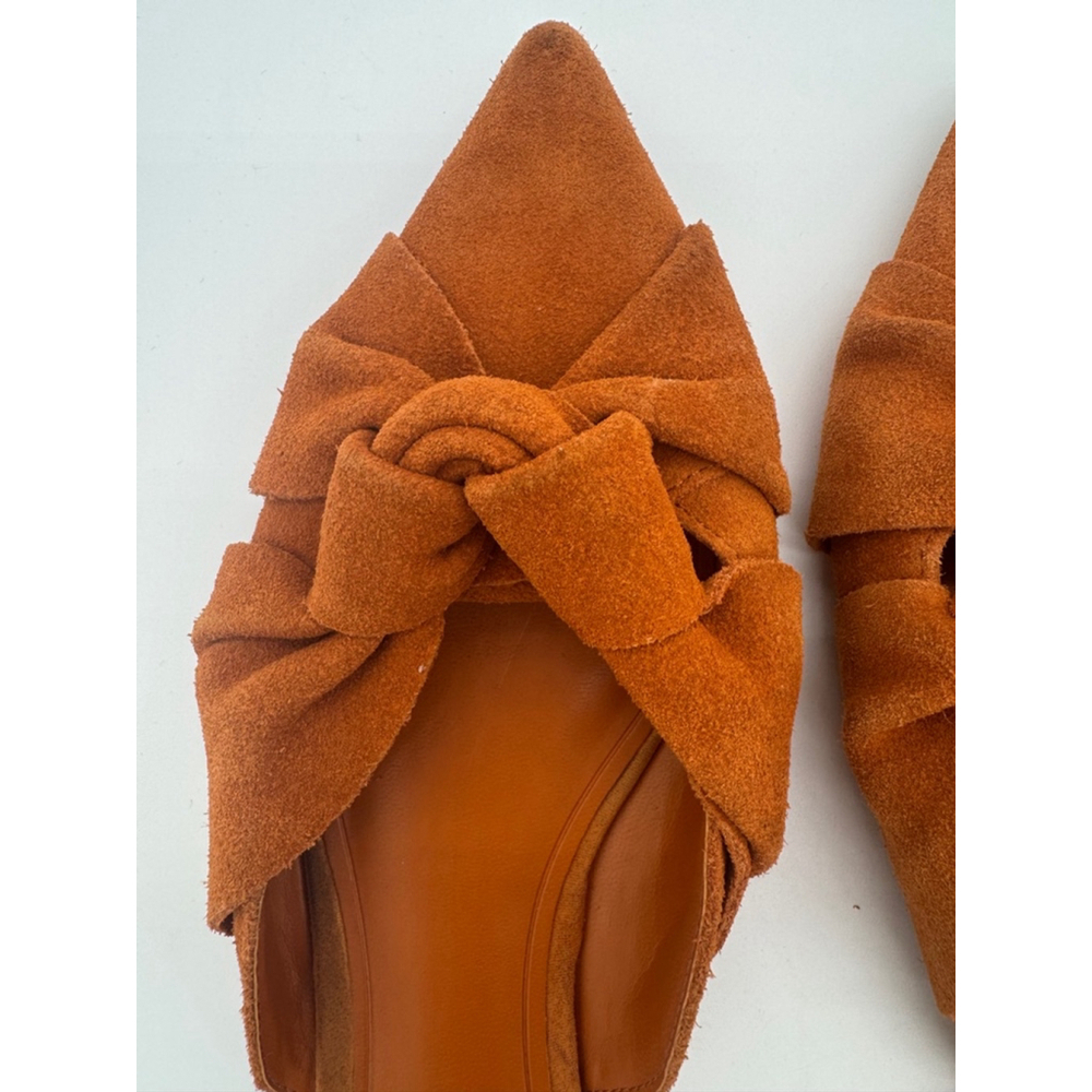 Women's Mango Mules Size 6.5/37 Rust Brown - Picture 5 of 7